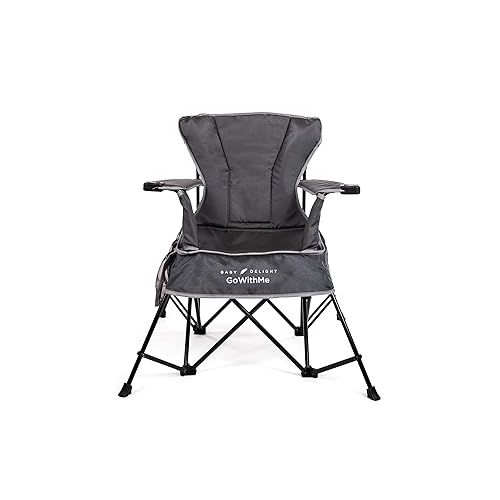  Baby Delight Go with Me Grand Deluxe Portable Chair | for Kids | Indoor and Outdoor | Grey