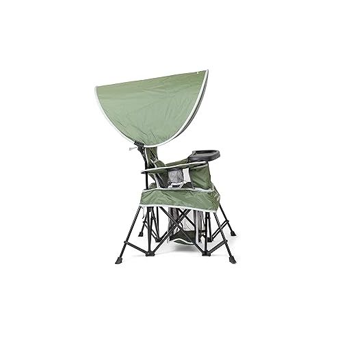  Baby Delight Go with Me Venture Portable Chair | Indoor and Outdoor | Sun Canopy | 3 Child Growth Stages | Moss Bud Green