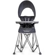 Baby Delight Go with Me Uplift Deluxe Portable High Chair | Sun Canopy | Indoor and Outdoor | Grey