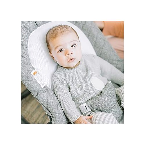  Baby Delight Aura Deluxe | Portable Baby Bouncer for Infants | Baby Rocker | Quilted Charcoal Tweed