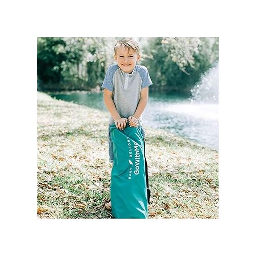  Baby Delight Go with Me Venture Portable Chair | Indoor and Outdoor | Sun Canopy | 3 Child Growth Stages | Teal