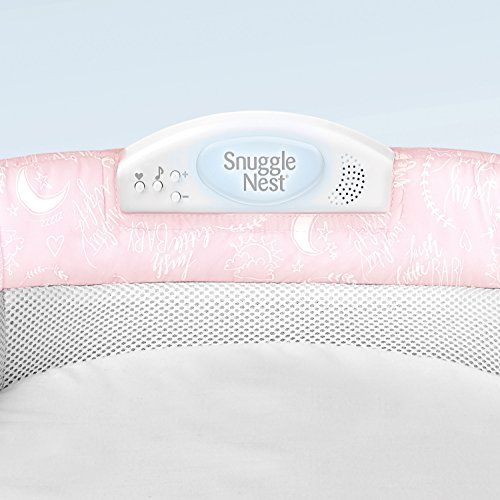  [아마존베스트]Baby Delight Snuggle Nest Harmony Infant Sleeper/Baby Bed with Incline Wedge | Pink Baby Love...