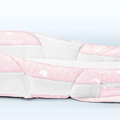  [아마존베스트]Baby Delight Snuggle Nest Harmony Infant Sleeper/Baby Bed with Incline Wedge | Pink Baby Love...