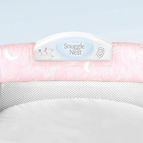  [아마존베스트]Baby Delight Snuggle Nest Harmony Infant Sleeper/Baby Bed with Incline Wedge | Pink Baby Love...