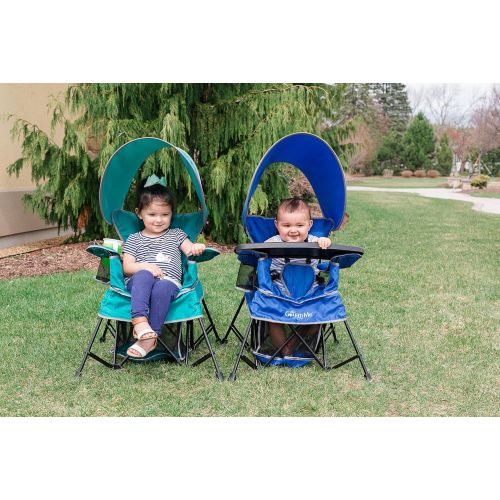  [아마존베스트]Baby Delight Go with Me Chair | Indoor/Outdoor Chair with Sun Canopy | Teal | Portable Chair converts to 3 Child Growth Stages: Sitting, Standing and Big Kid | 3 Months to 75 lbs |