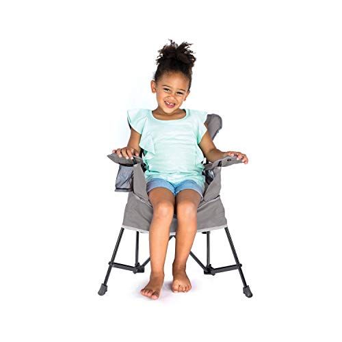  [아마존베스트]Baby Delight Go with Me Chair | Indoor/Outdoor Chair with Sun Canopy | Gray | Portable Chair converts to 3 Child Growth Stages: Sitting, Standing and Big Kid | 3 Months to 75 lbs |