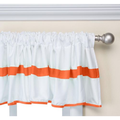  Baby Doll Bedding Modern Hotel Style Window Valance, Orange