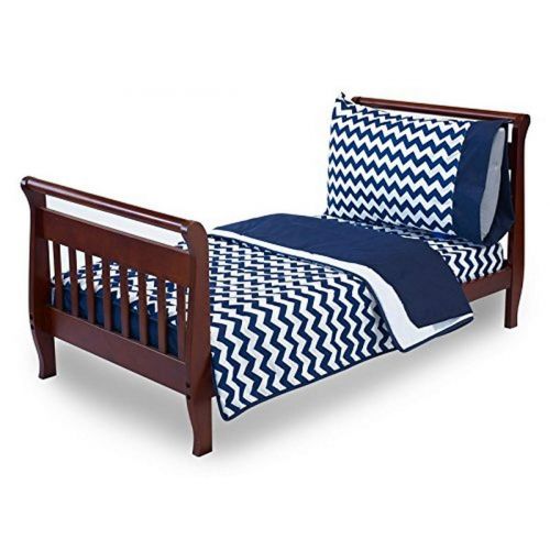  BabyDoll Bedding Baby Doll Bedding Chevron Toddler Bedding, Navy