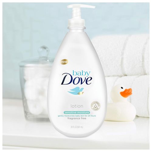  [아마존베스트]BABY DOVE LOTION Baby Dove Sensitive Moisture Fragrance Free Lotion, 20 Ounce