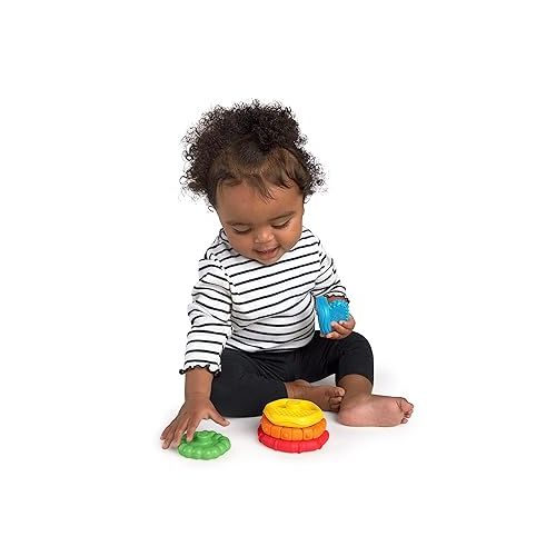  Baby Einstein Stack & Teethe Multi-Textured Easy-to-Grasp 5-Piece Teether Toy Set, Ages 3 Months +