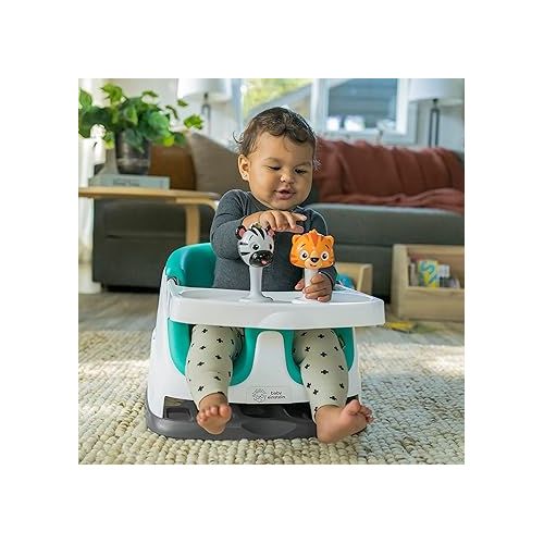  Baby Einstein Dine & Discover Multi-Use Booster Feeding & Floor Activity Seat with Self-Storing Tray