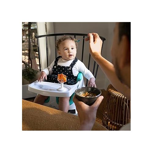  Baby Einstein Dine & Discover Multi-Use Booster Feeding & Floor Activity Seat with Self-Storing Tray