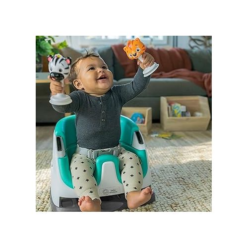  Baby Einstein Dine & Discover Multi-Use Booster Feeding & Floor Activity Seat with Self-Storing Tray