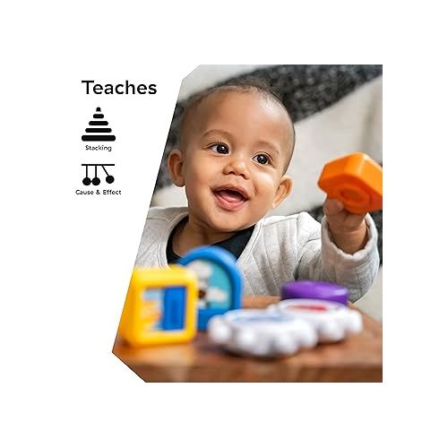  Baby Einstein Connectables 20 Piece STEAM Magnetic Blocks Learning Toys Numbers Colors Animals for Baby 6 Months+ Toddler 1 2 3 4 5 Year Old