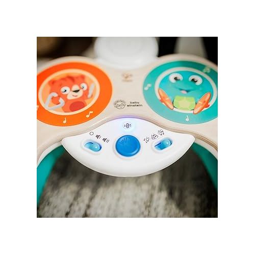  Baby Einstein Together in Tune Drums? Safe Wireless Wooden Musical Toddler Toy, Magic Touch Collection, Age 12 Months+