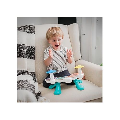  Baby Einstein Together in Tune Drums? Safe Wireless Wooden Musical Toddler Toy, Magic Touch Collection, Age 12 Months+