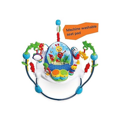  Baby Einstein Neighborhood Symphony Activity Jumper Infant Entertainer with Lights and Melodies, Age 6 months +, Max weight 25 lbs., Unisex