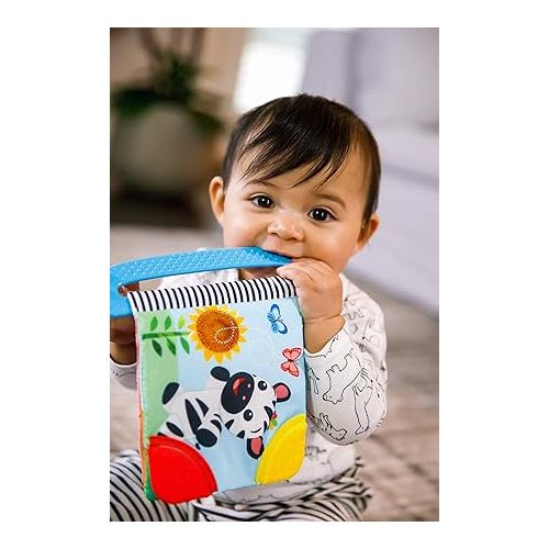  Baby Einstein Curious Explorers Teether Book Take-Along Toy, Ages Newborn +, Multicolored