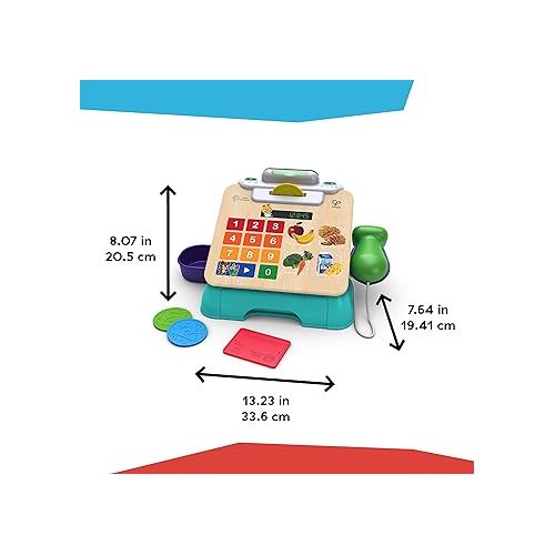  Baby Einstein + Hape Magic Touch Cash Register Pretend to Check Out Toy, with Real Sounds and Music, Ages 9 Months and Up