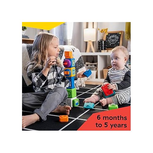  Baby Einstein Connectables 15 Piece Set STEAM Learning Magnetic Blocks Baby 6 Months+ Toddler Montessori Toys for 1 2 3 4 5 Year Old