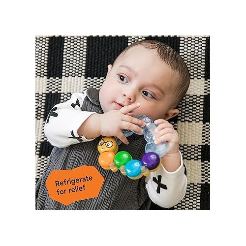  Baby Einstein Teether-pillar Rattle and Chill Teething Toy, Ages 3 months +