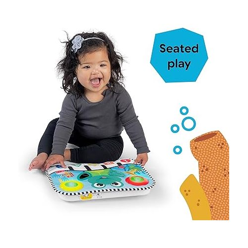  Baby Einstein Ocean Explorers Neptune's Kick & Explore Musical Kick Pad & Crib Toy, for Ages 0 Months and up