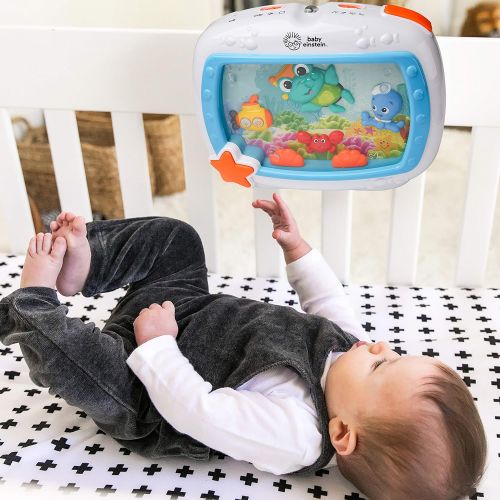  [아마존 핫딜]  [아마존핫딜]Baby Einstein Sea Dreams Soother Musical Crib Toy and Sound Machine, Newborns +