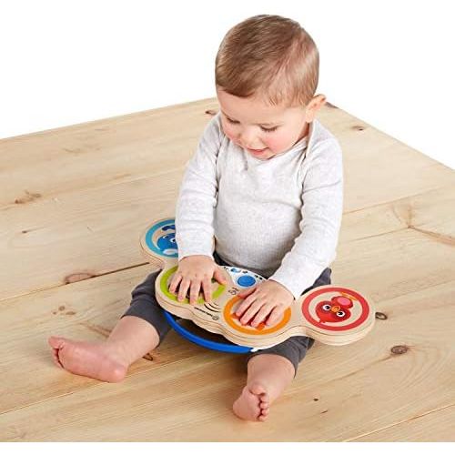  [아마존베스트]Baby Einstein Magic Touch Drums Wooden Drum Musical Toy, Ages 6 months and up