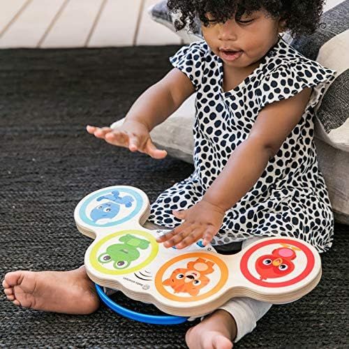  [아마존베스트]Baby Einstein Magic Touch Drums Wooden Drum Musical Toy, Ages 6 months and up