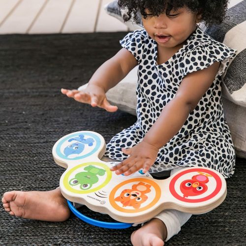  [아마존베스트]Baby Einstein Magic Touch Drums Wooden Drum Musical Toy, Ages 6 months and up