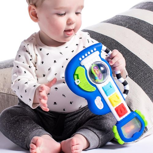  Baby Einstein Rock, Light & Roll Guitar Musical Toy, Ages 3 Months +