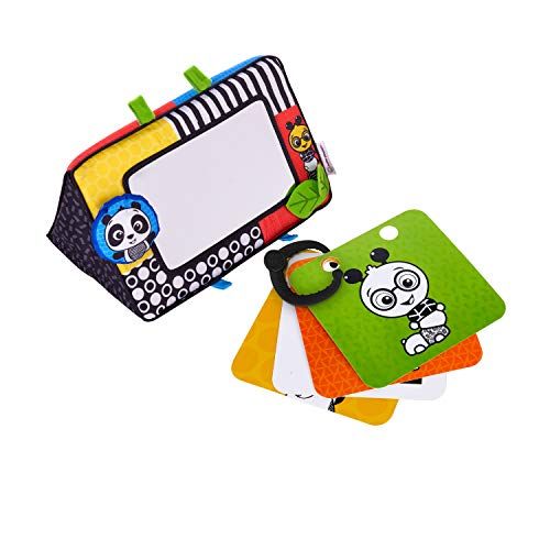  Baby Einstein Flip For Art High Contrast Floor Activity Mirror with Take Along Cards, Newborn Plus