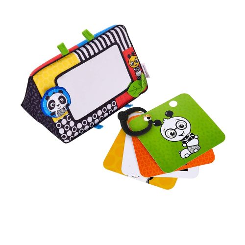  Baby Einstein Flip For Art High Contrast Floor Activity Mirror with Take Along Cards, Newborn Plus