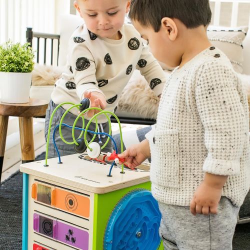  Baby Einstein Innovation Station Wooden Activity Cube Toddler Toy, Ages 12 months and up