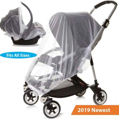  Baby Essentials Car Seat Stroller and Crib Mosquito Net Cover White