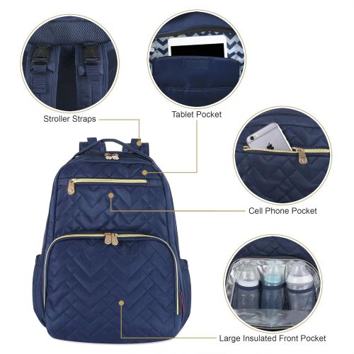  Fisher Price Morgan Diaper Bag Backpack (Black)