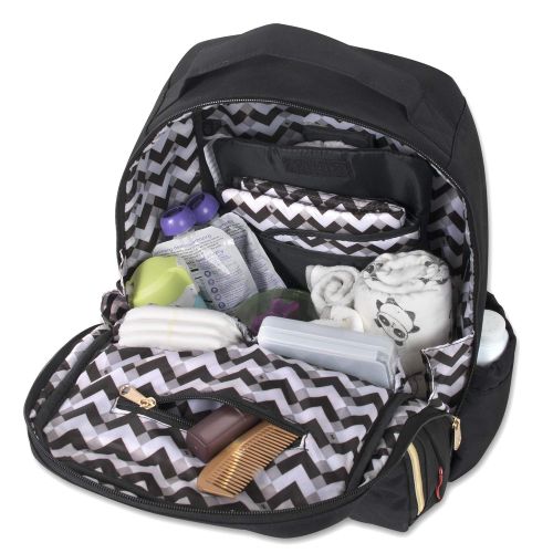  Fisher Price Morgan Diaper Bag Backpack (Black)