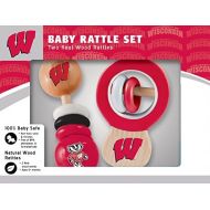 Baby Fanatic Wisconsin Wood Rattle Set