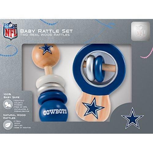  Baby Fanatic NFL Dallas Cowboys Baby Rattle Set - 2 Pack