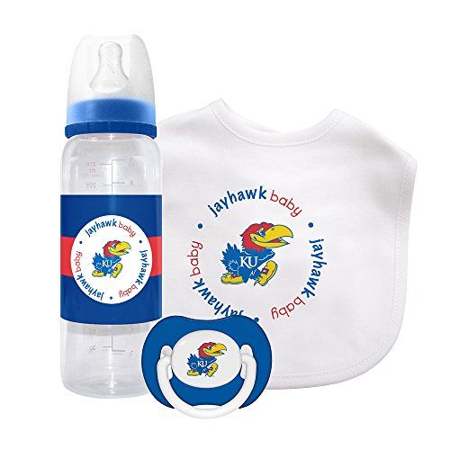  Baby Fanatic Gift Set, University of Kansas (Discontinued by Manufacturer)