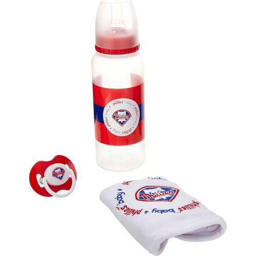  MLB Baby Fanatic Bib, Bottle & Pacifier Gift Set