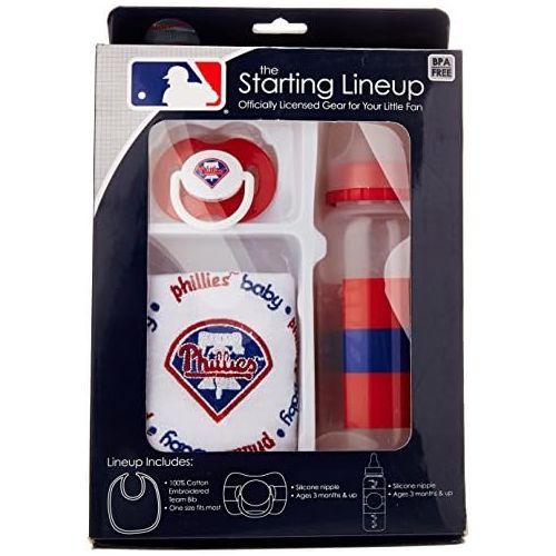  MLB Baby Fanatic Bib, Bottle & Pacifier Gift Set