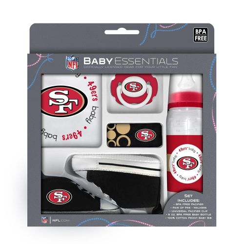  Baby Fanatic San Francisco 49ers 5-piece Baby Gift Set, Team Colors, One Size