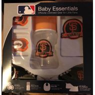 Baby Fanatics San Francisco Giants 5 Piece Baby Gift Set 2 Pacifiers Pre Walkers Bottle + Bib