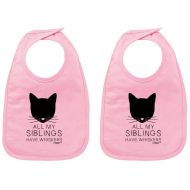 Baby Gifts For All All My Siblings Have Whiskers Kitty Cat Baby Bib