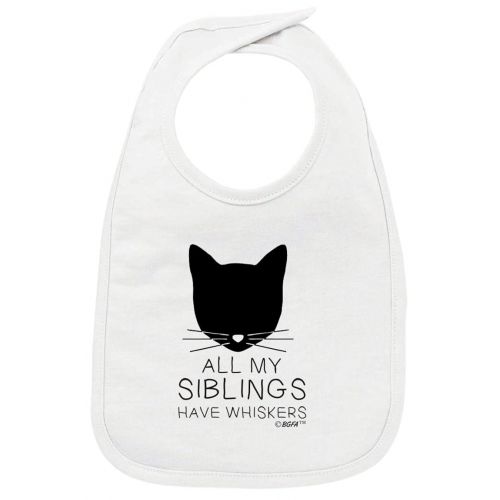  Baby Gifts For All All My Siblings Have Whiskers Kitty Cat Baby Bib