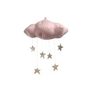 Baby Jives Co Baby Jives Baby Mobile Crib Mobile - Star Cloud Mobile in Gold and Dusty Pink