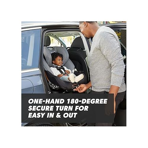  Baby Jogger City Turn Rotating Convertible Car Seat, Unique 180-Degree Turn, Lightweight COOLMAX Fabric, Pike