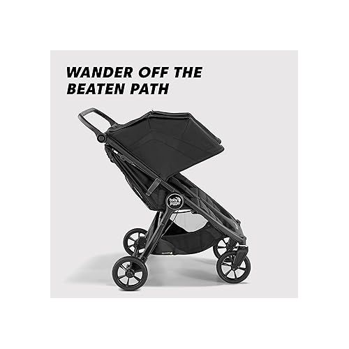  Baby Jogger City Mini GT2 All-Terrain Double Stroller, Pike with adjustable handlebar and forever air rubber tires