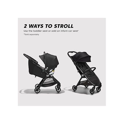  Baby Jogger City Tour 2 Eco Collection Stroller, Lightweight, Easy-Fold, Adjustable Calf Support - Eco Black